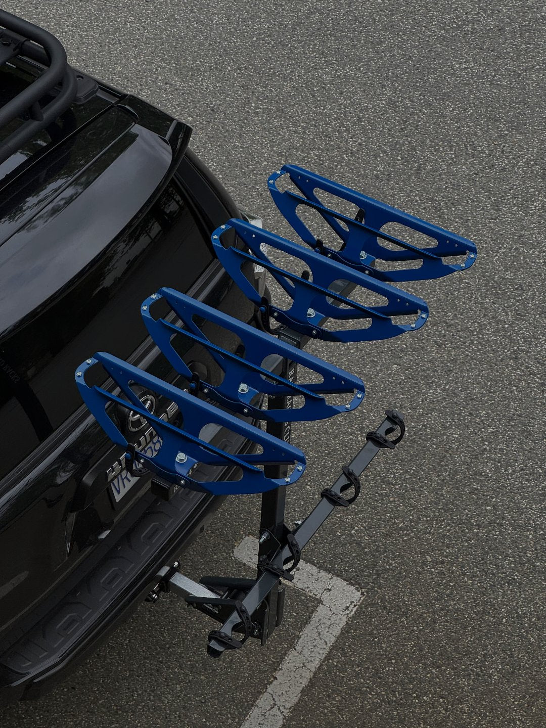 BLUE RAD RACKS BIKE RACK ON TOYOTA 4RUNNER READY TO MOUNTAIN BIKE
