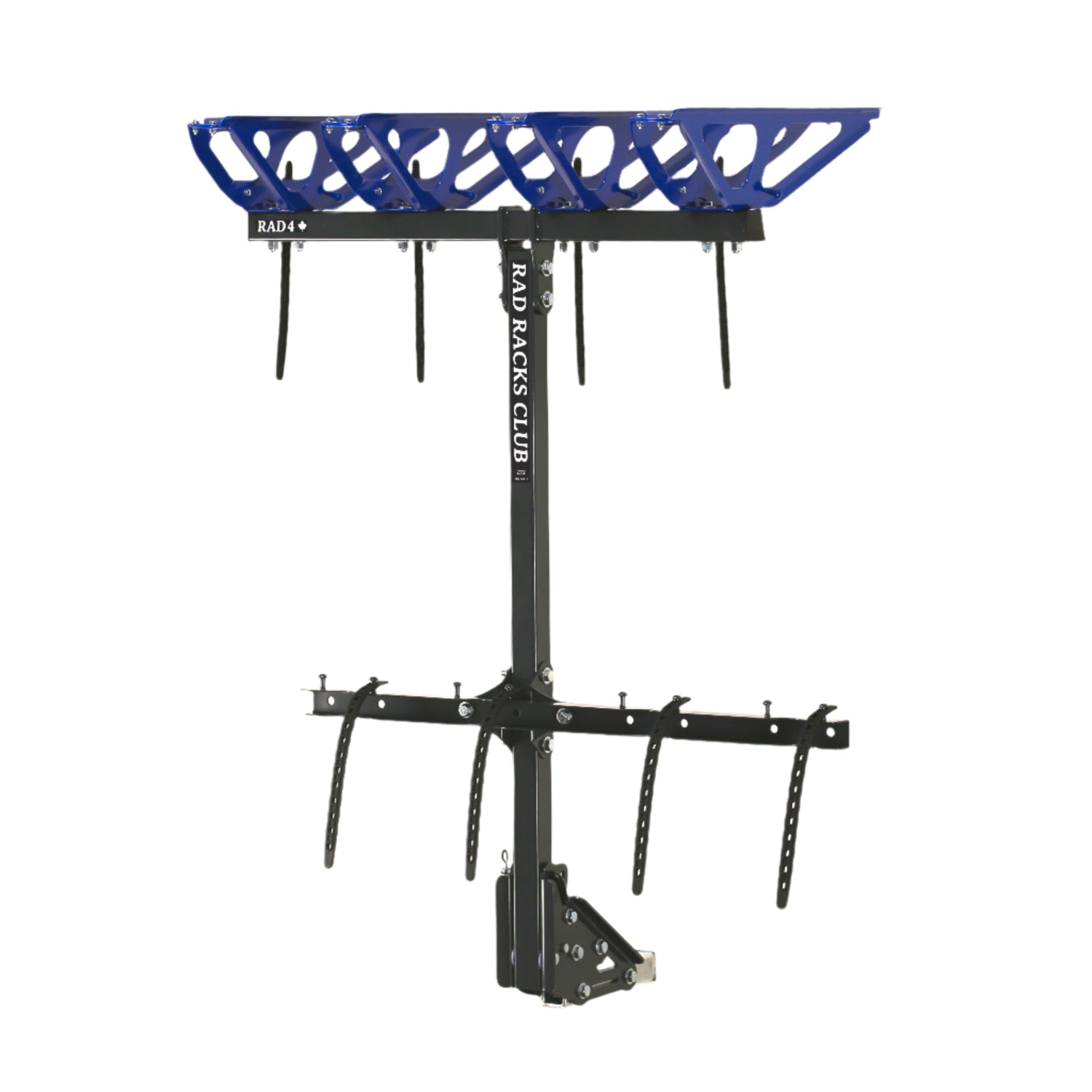 blue and grey bike rack by RAD RACKS on white background